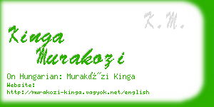 kinga murakozi business card